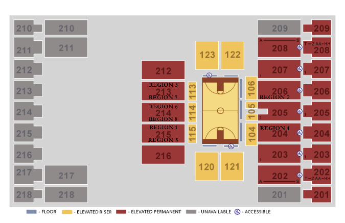 Image result for alerus center basketball seating