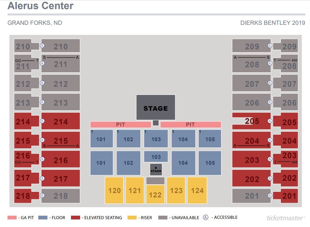 Alerus Center Concert Seating Chart